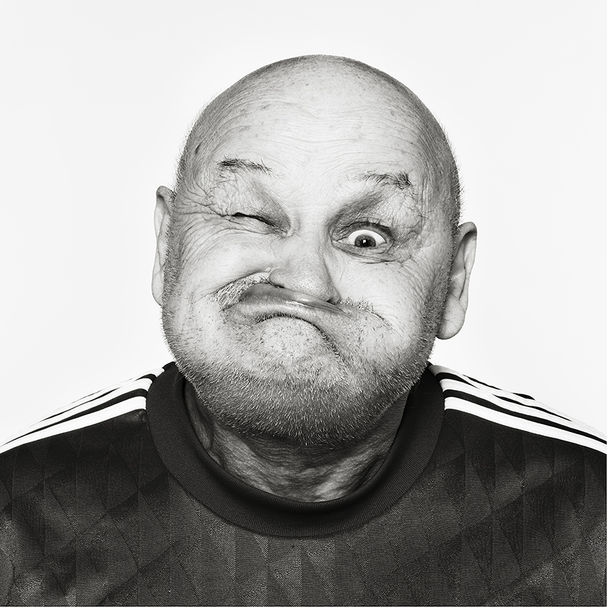 Gurning, Gurners, world championship, black and white, silverprint, dis, medium format,  black and white, photography, fine art, pulling faces, ugly, black and white, bw,  